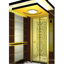 High quality passenger elevator with rose gold stainless steel